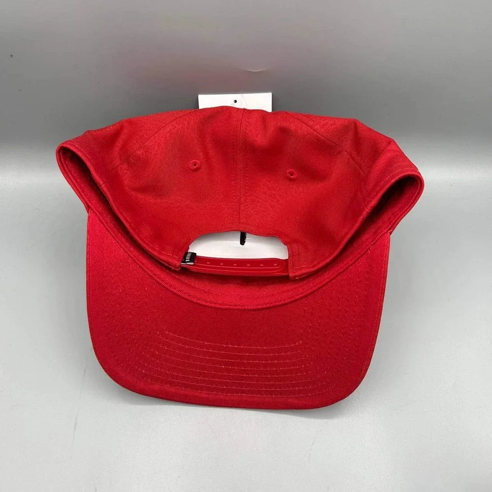 Air Jordan Hat Men Red Gold Logo Jumpman Nike Pro Snap Back Cap New